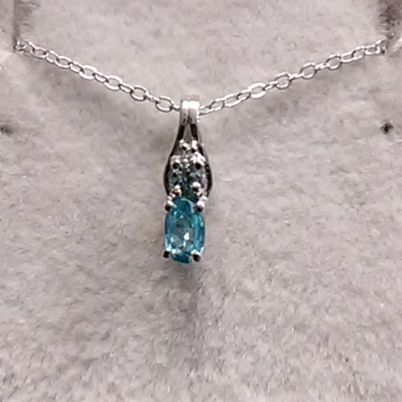 .50ctw Genuine Blue Zircon 925 Sterling Silver - Picture 1 of 6